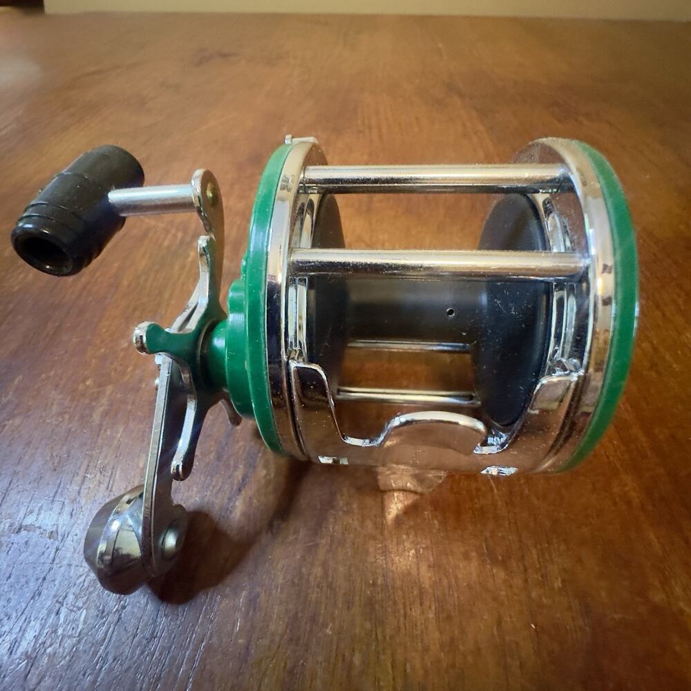 Vintage Lakewood No. 721 Trolling Reel w/ Original Box Manual Receipt USA